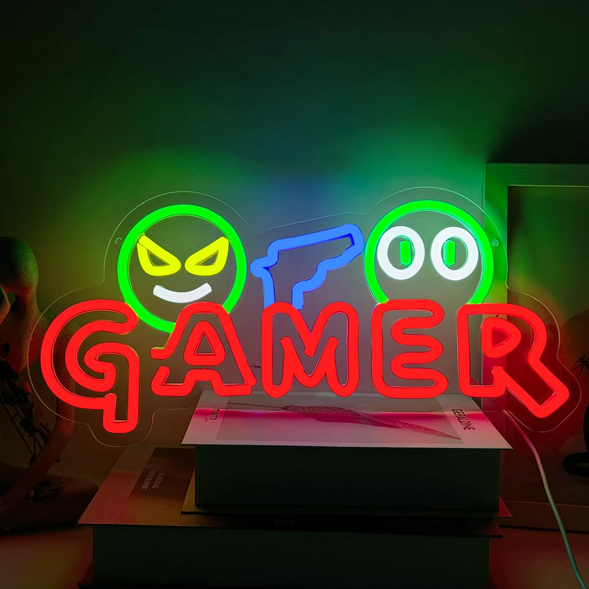 Gamer Neon Sign LED Wall Light - Party Games Birthday review and price