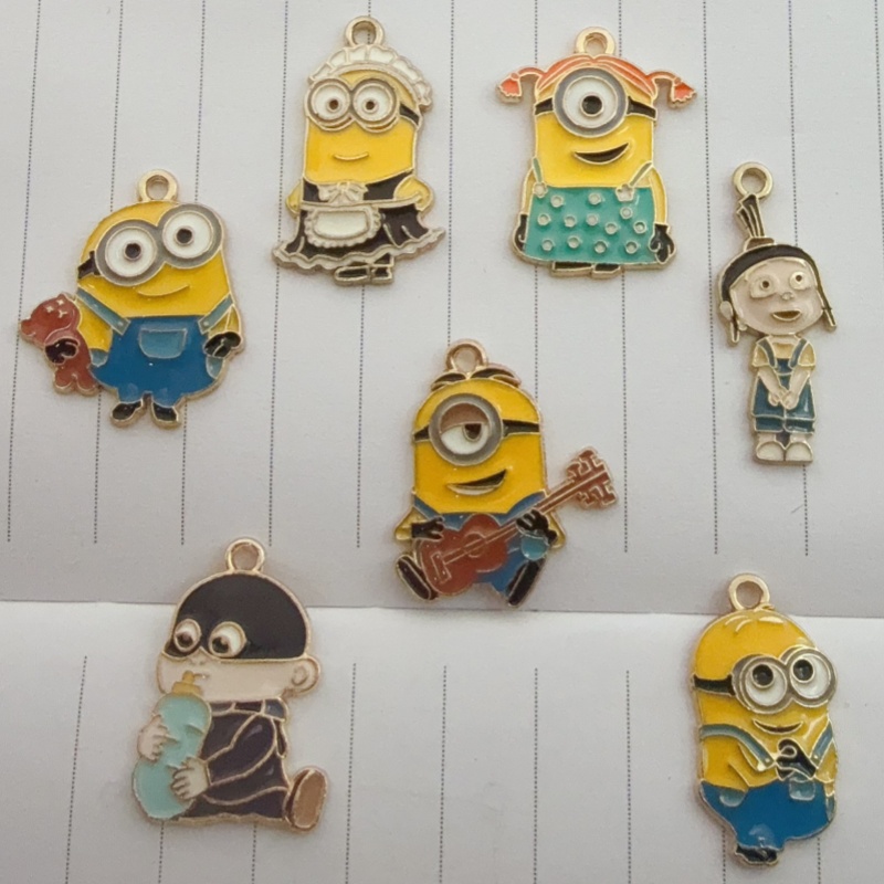10pcs alloy drip oil cartoon p - Party Games Birthday review and price