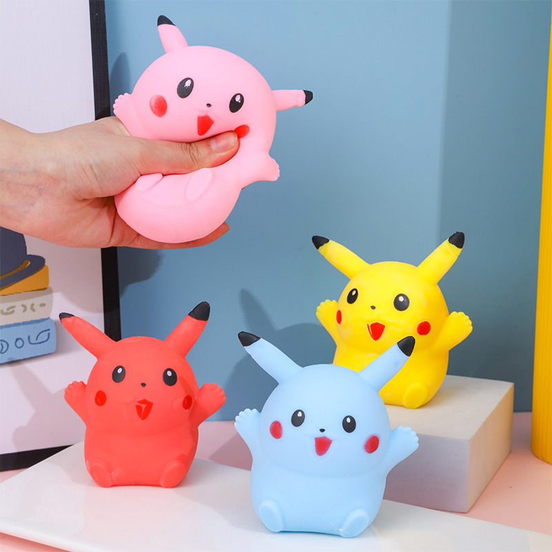 1/4pcs Pikachu stress ball Sof - Party Games Young Adults review and price