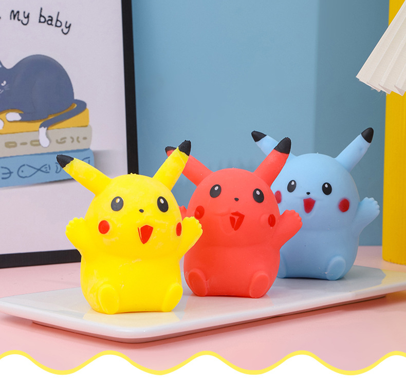 1/4pcs Pikachu stress ball Sof - Party Games Young Adults review and price