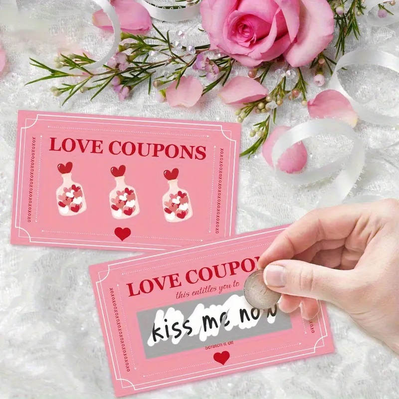 30 Pcs Pink Lucky Scratch Card - Party Games Couple review and price