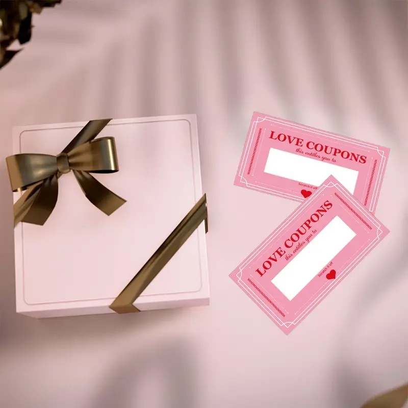 30 Pcs Pink Lucky Scratch Card - Party Games Couple review and price