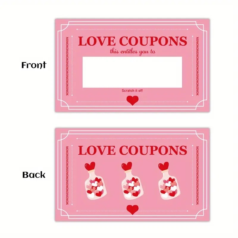30 Pcs Pink Lucky Scratch Card - Party Games Couple review and price