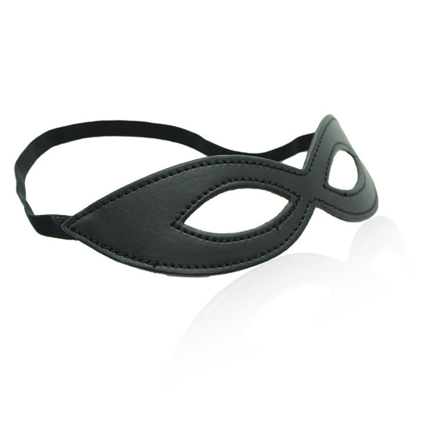 Black Leather Eye Mask For Sex - Party Games Mystery review and price