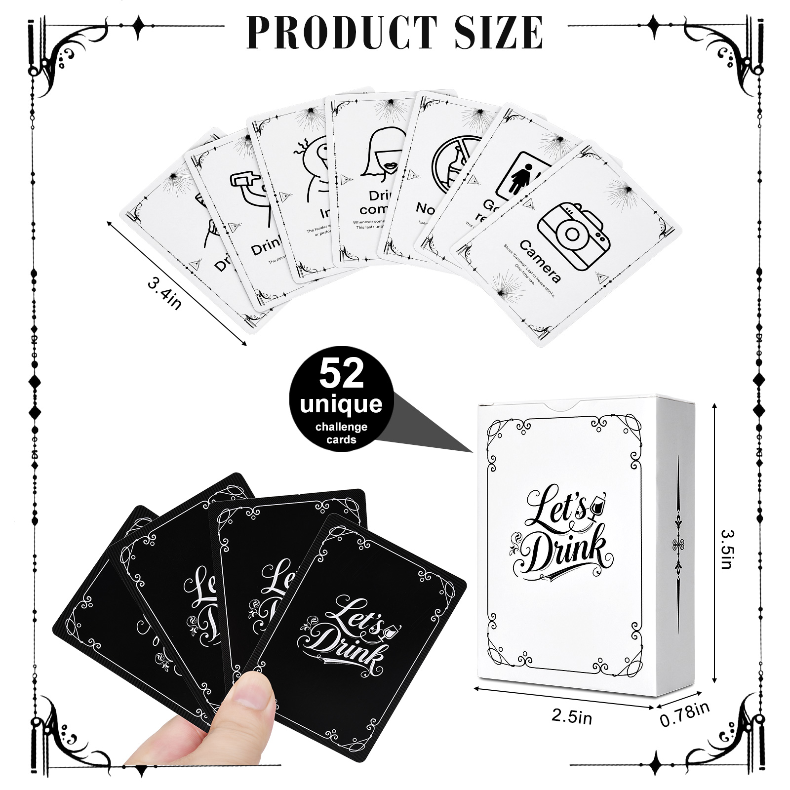 Adult Drinking Game Cards – 52 - Party Games Night review and price