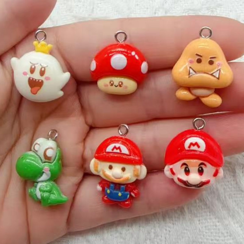 10pcs resin cartoon pendant, D - Party Games Birthday review and price