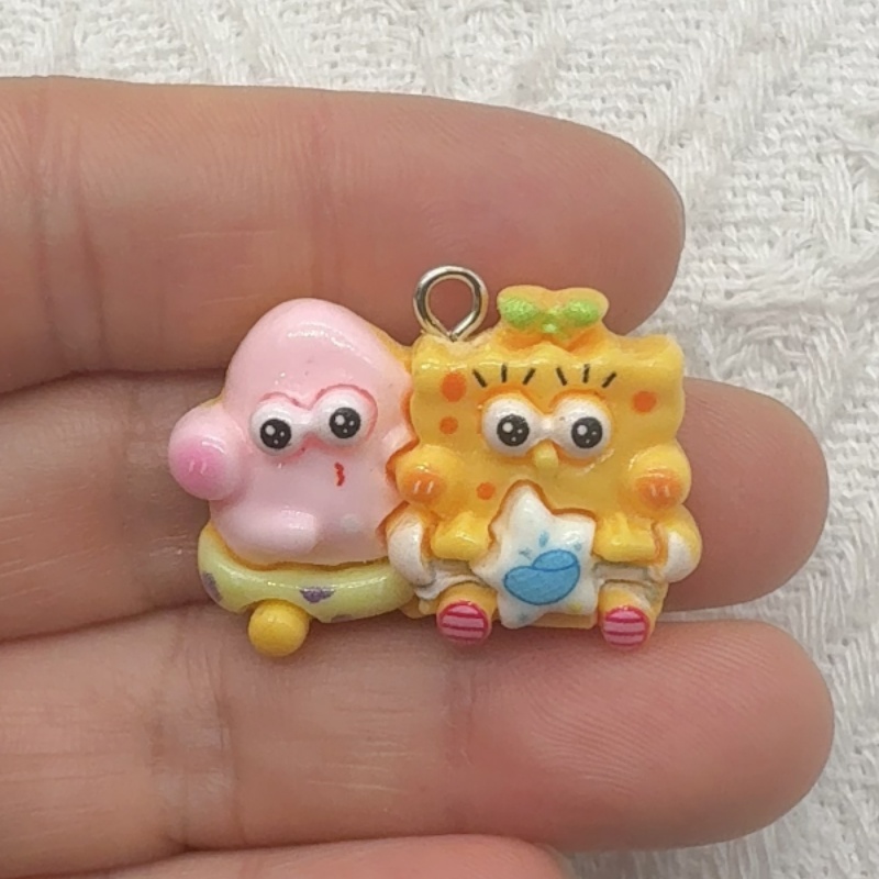 10pcs cartoon resin pendant, D - Party Games Birthday review and price