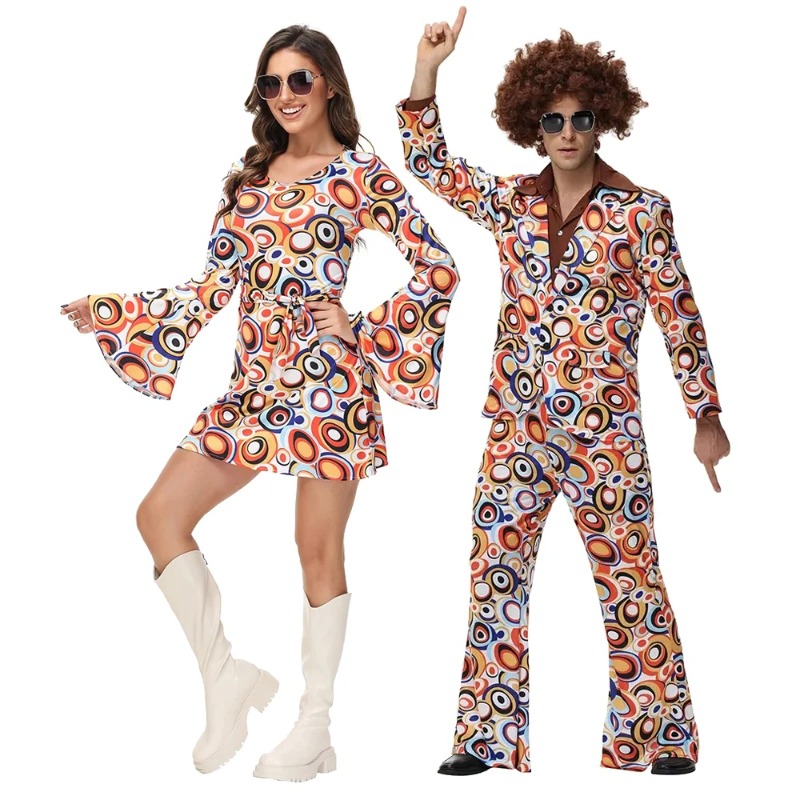 Men Women Retro 70s 80s Hippie - Party Games Couple review and price